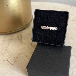 Amazon Essentials Cubic Zirconia All-Around Band Ring